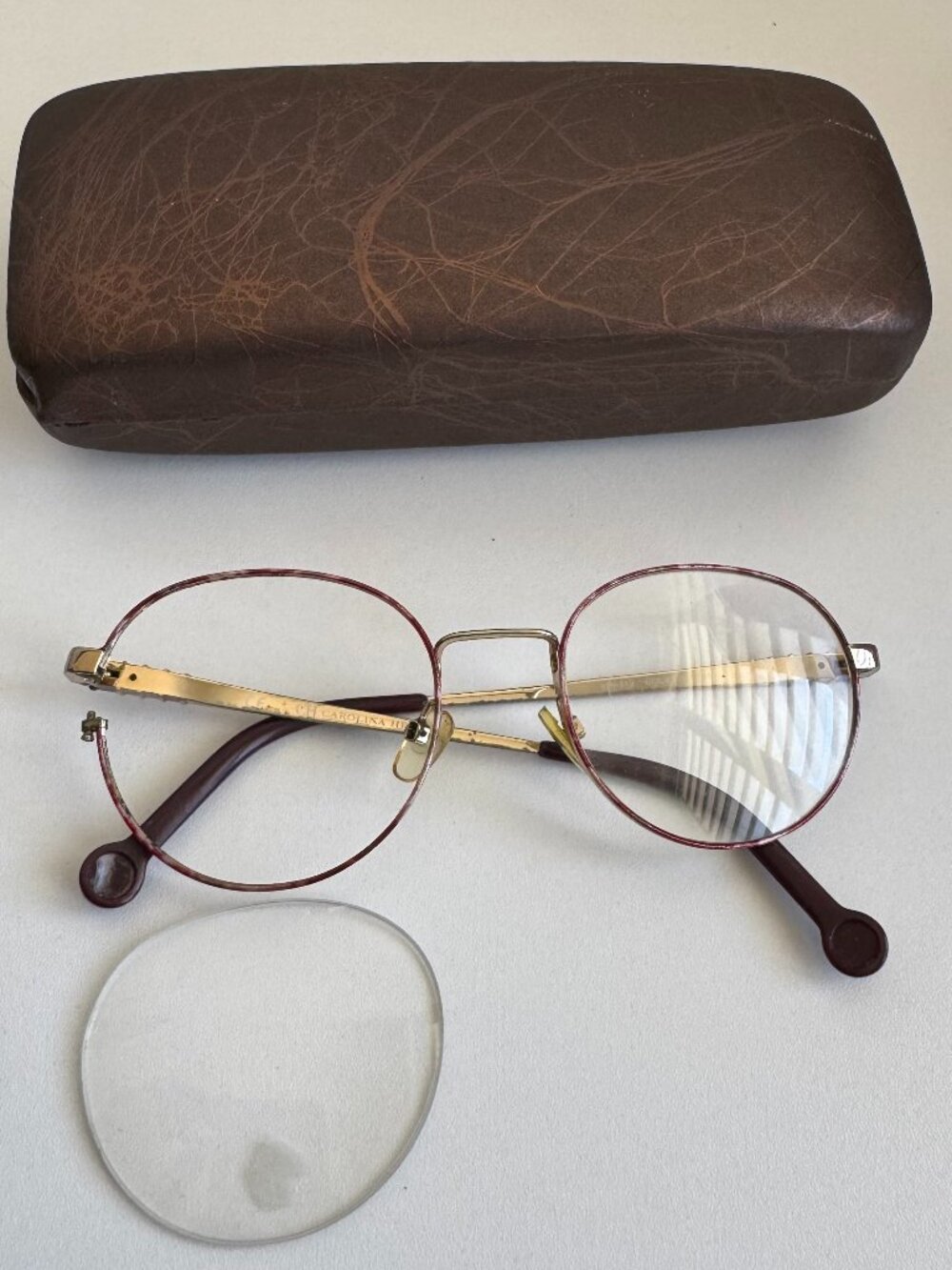 Carolina Herrera VHF-113 Vintage Eyeglass Frames for Repair Parts